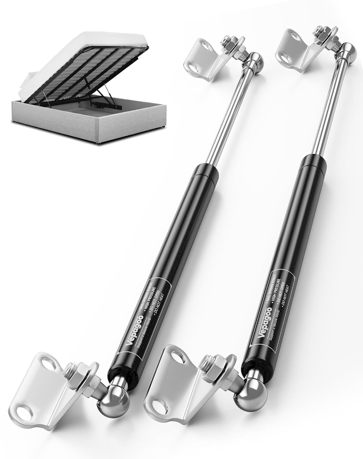 Vepagoo 25" 80lb Gas Shock Struts, Set of 2
