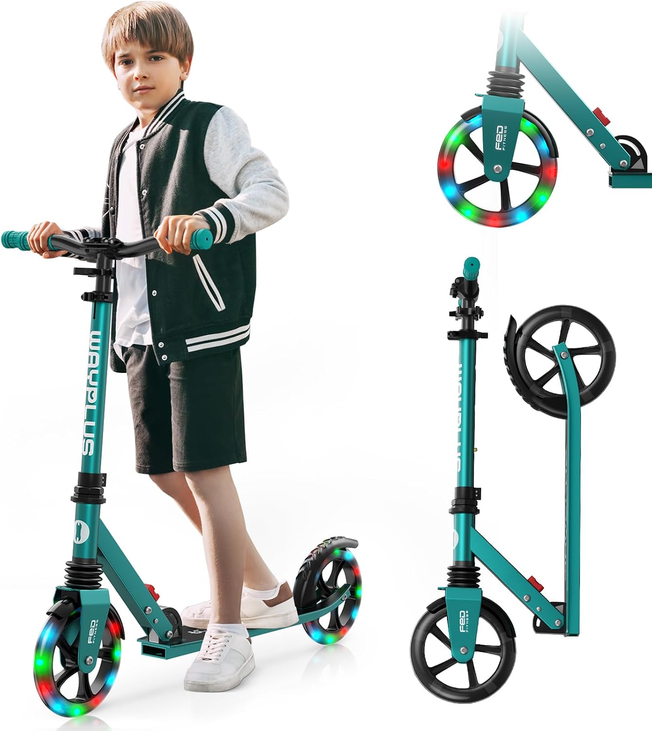 WAYPLUS Foldable Kick Scooter for Kids & Adults