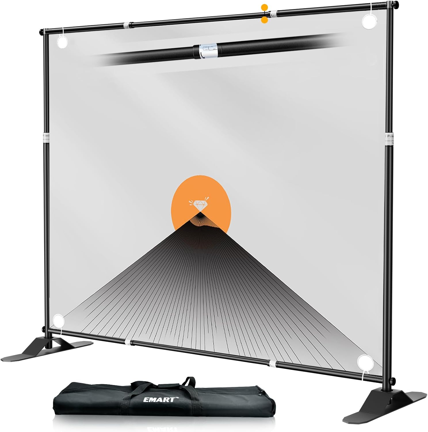 EMART Heavy Duty Adjustable Backdrop Stand 10x10
