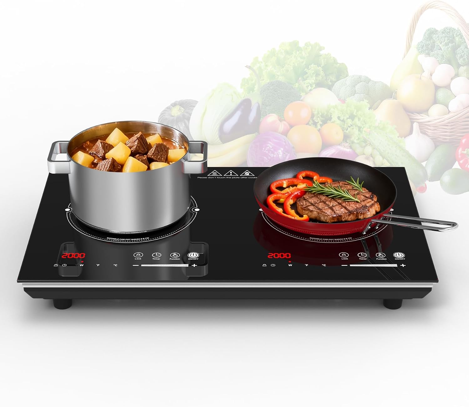 VBGK 2 Burner Induction Cooktop 4000W