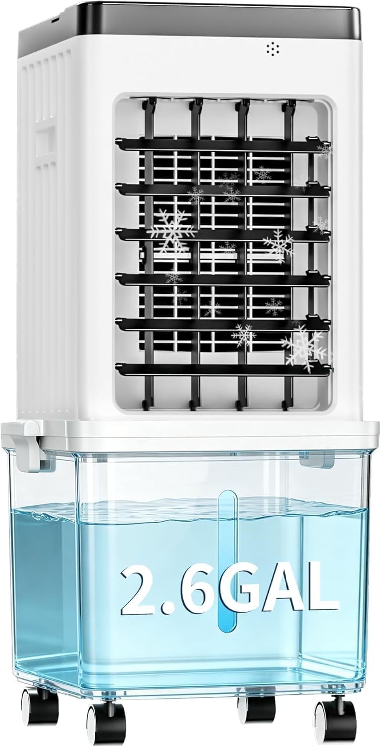 Portable Evaporative Air Cooler 2.6 Gal, 3-in-1