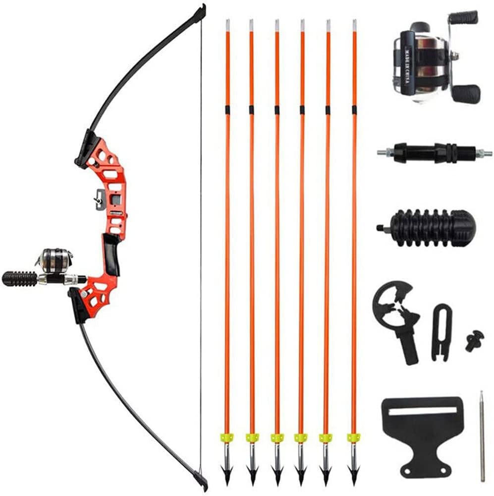 50" Recurve Bowfishing Bow Kit with Reel, 40lbs