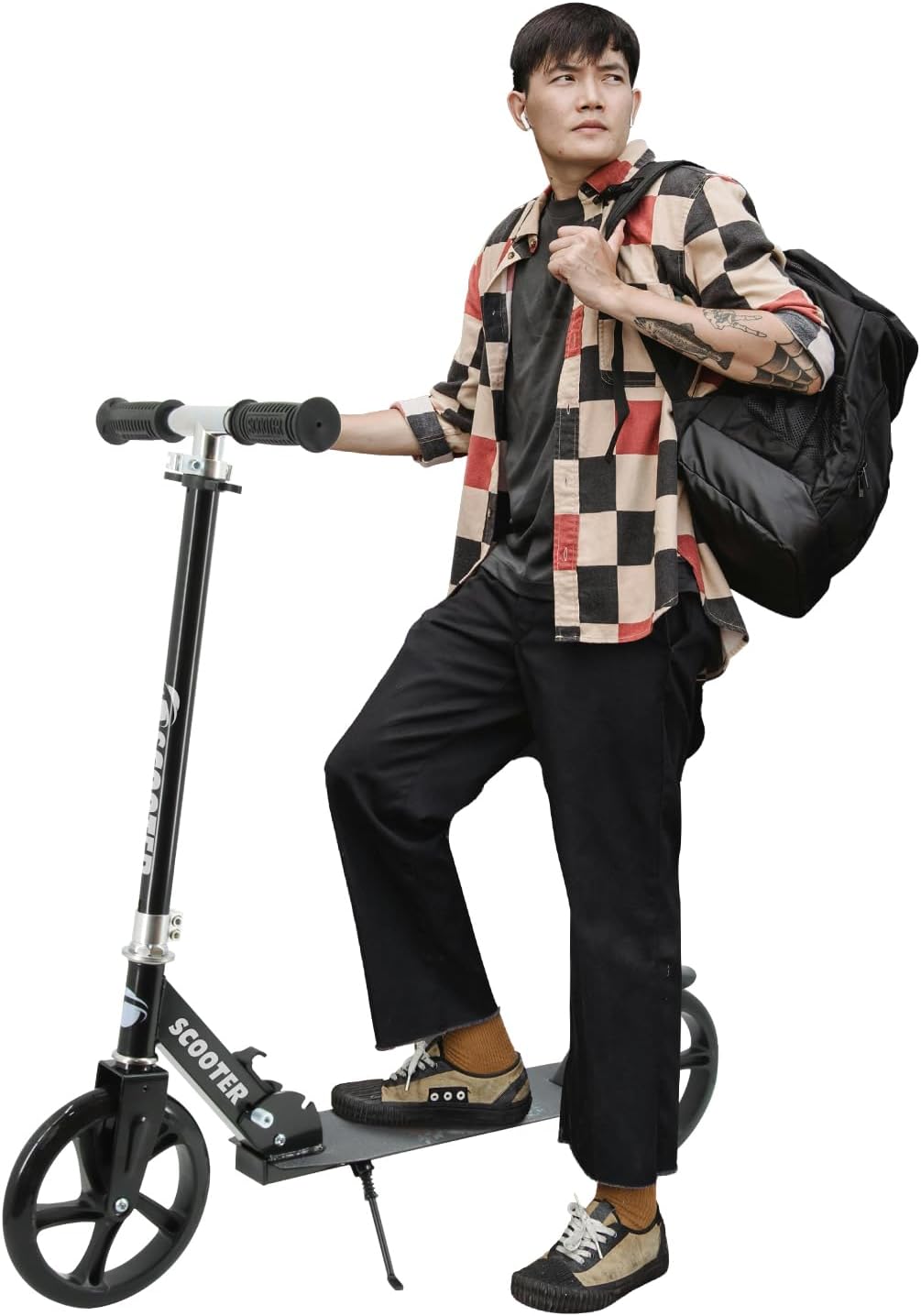 Big-Wheel Kick Scooter for Kids, Teens & Adults