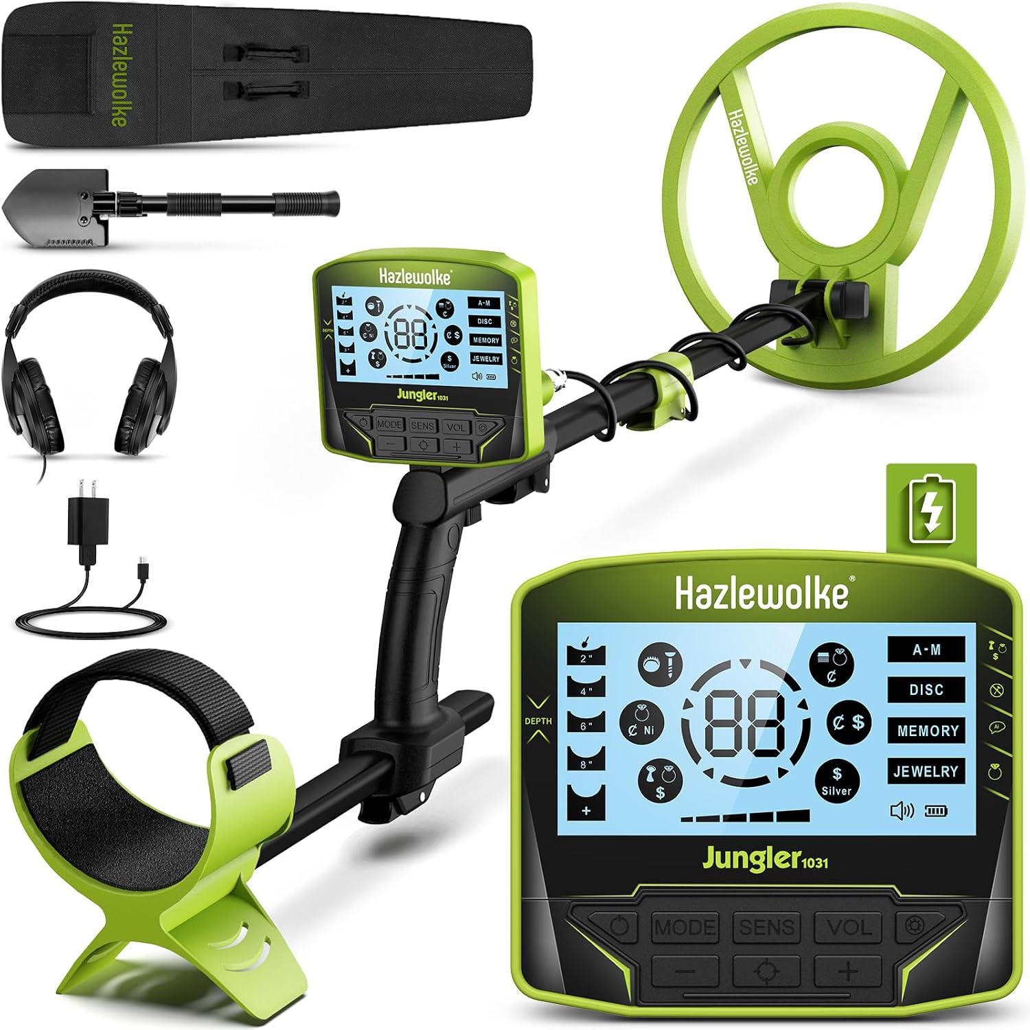 Waterproof Metal Detector for Adults, 10" Coil