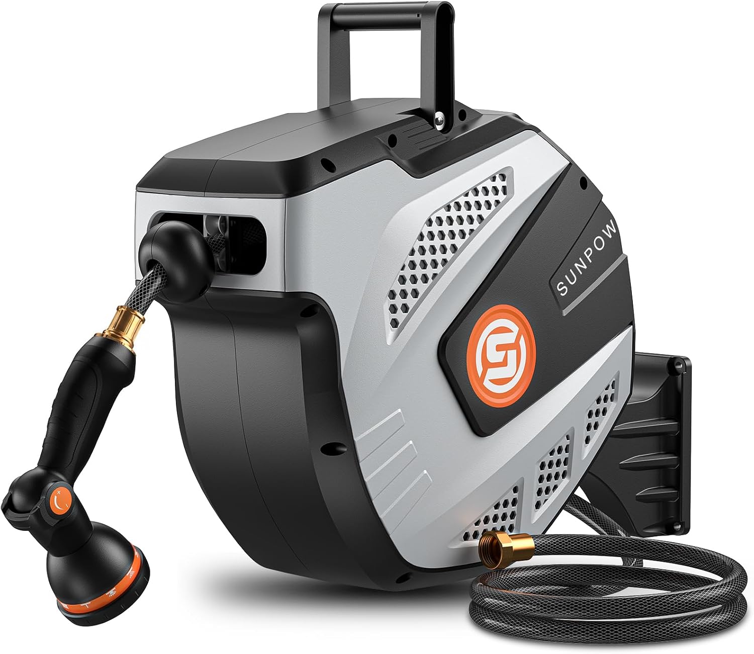 SUNPOW Retractable Garden Hose Reel 1/2" x 50ft