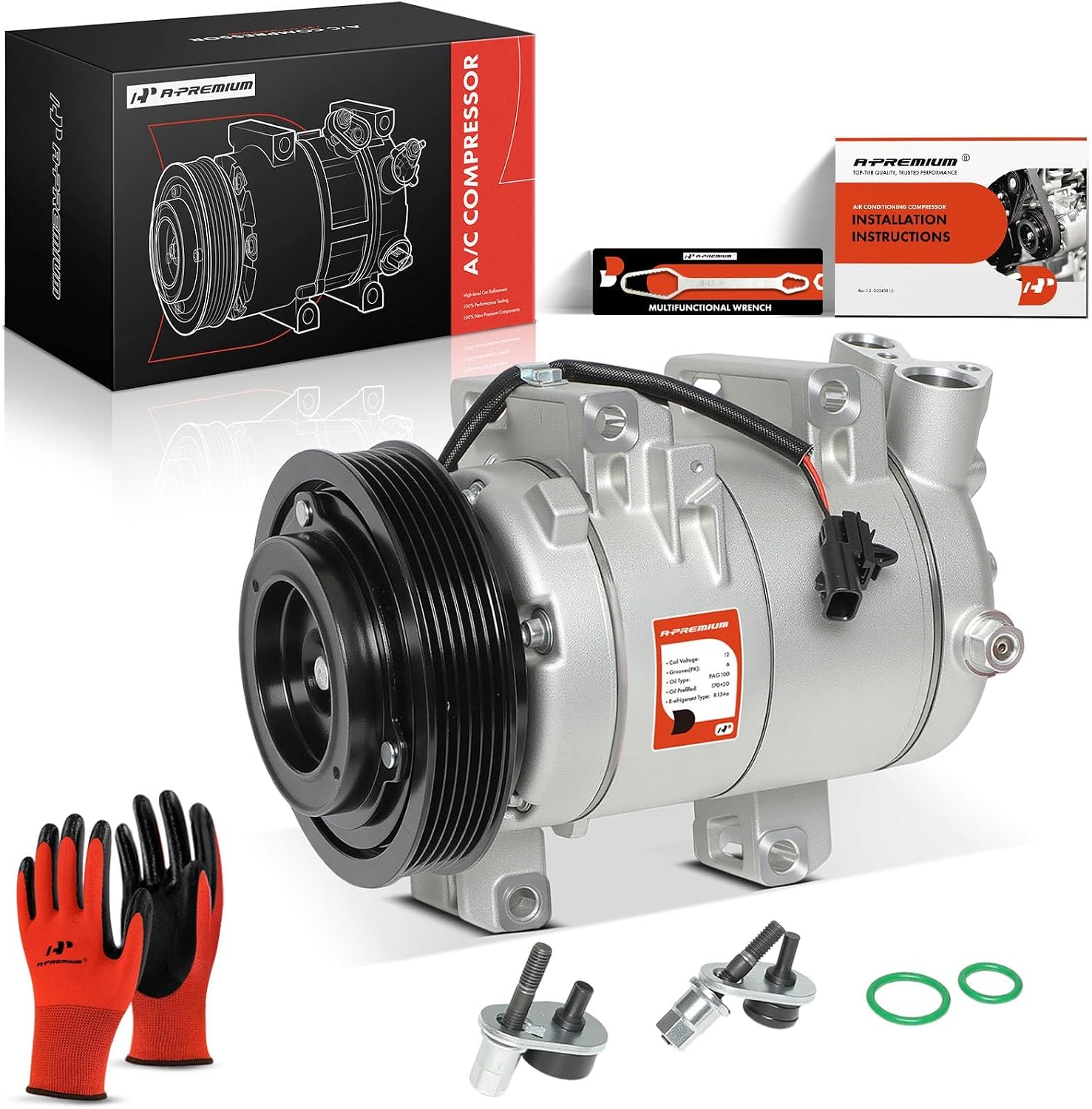 A-Premium AC Compressor for Nissan Rogue 2008-13