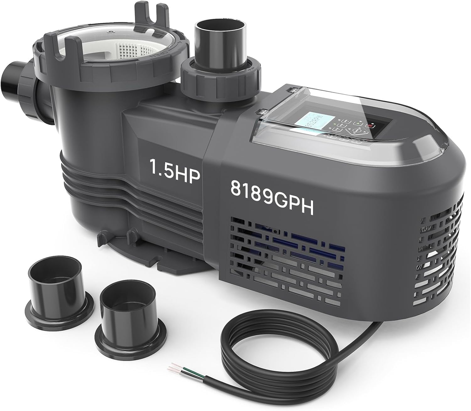 AQUASTRONG Variable Speed Pool Pump, Black