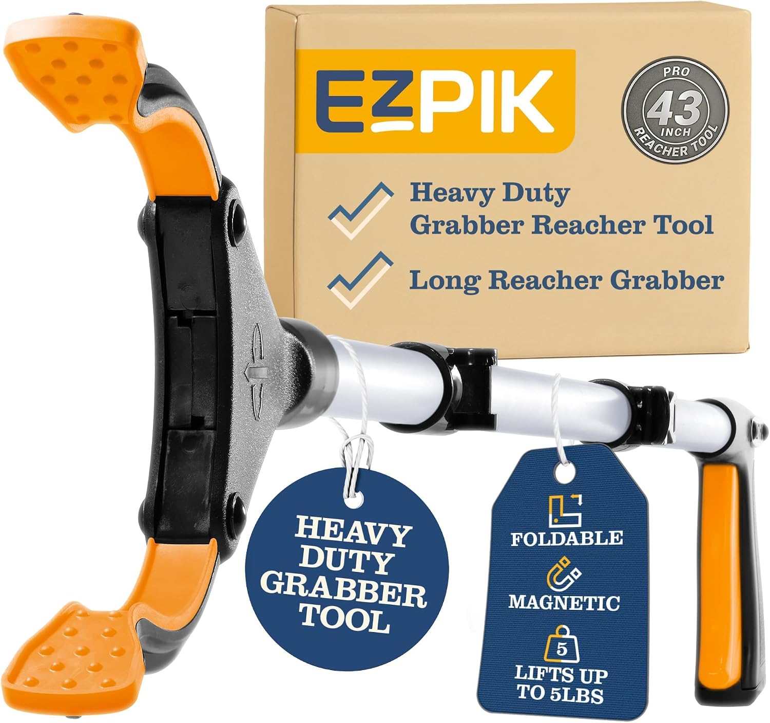Ezpik 43" Foldable Grabber Reacher Tool