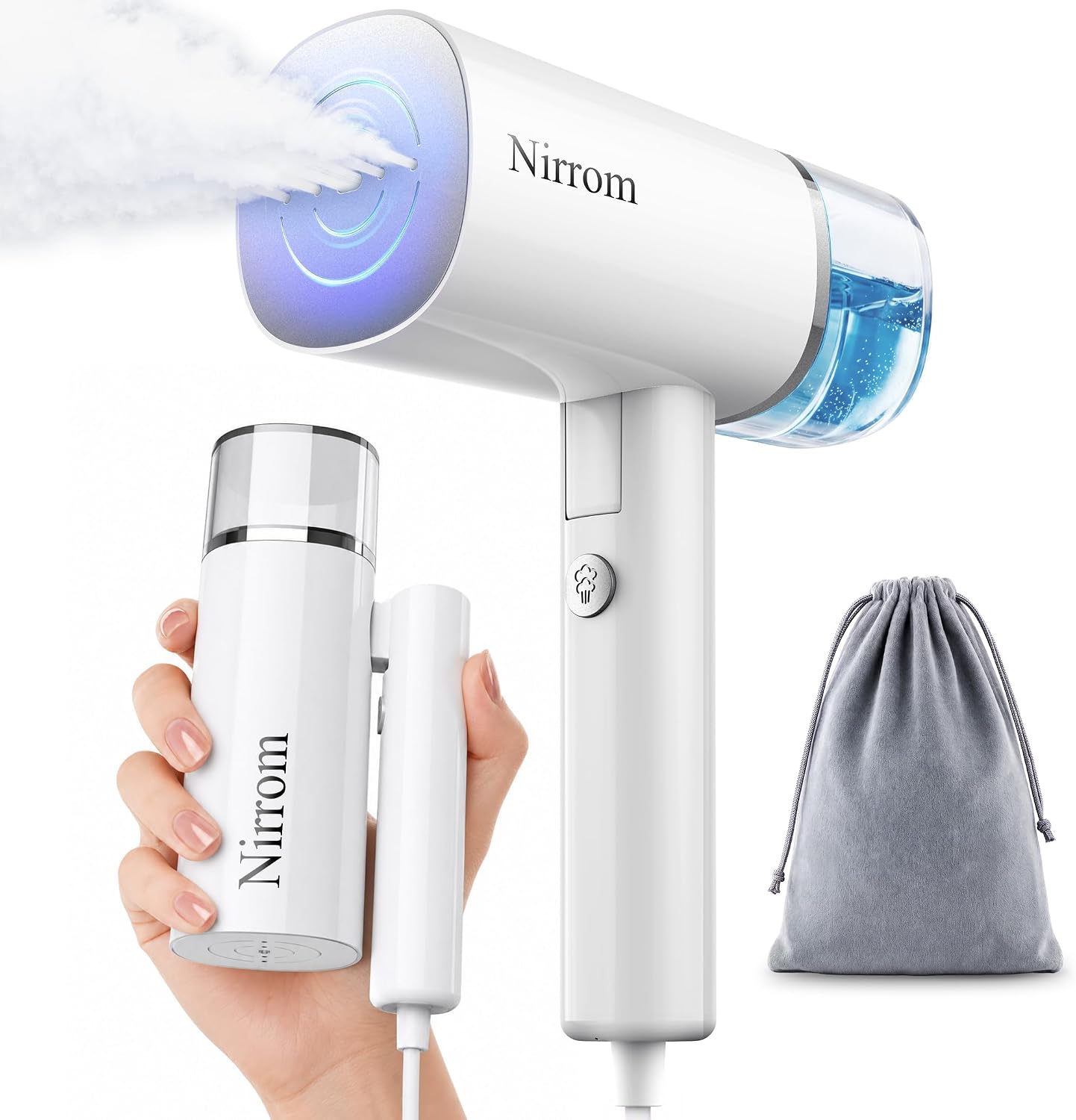 Portable Handheld Clothes Steamer & Iron 2-in-1