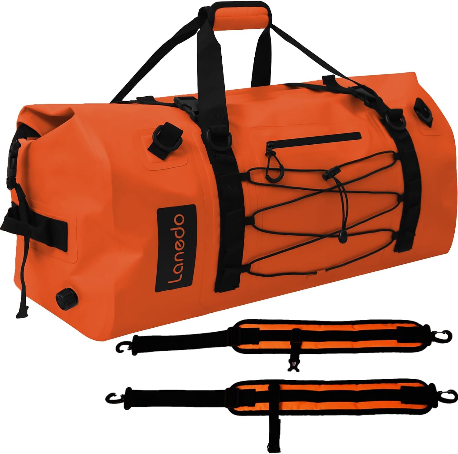 80L Large Waterproof Dry Bag, Orange