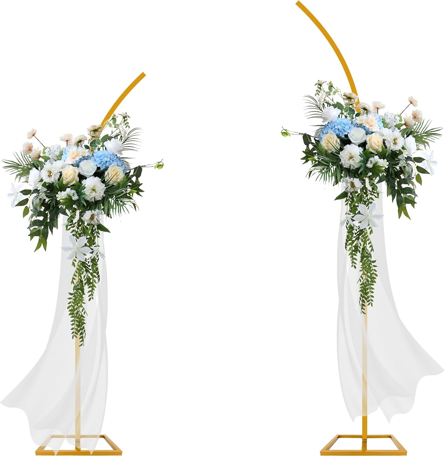 YIJXPOIN Gold Wedding Flower Arch Stand Kit