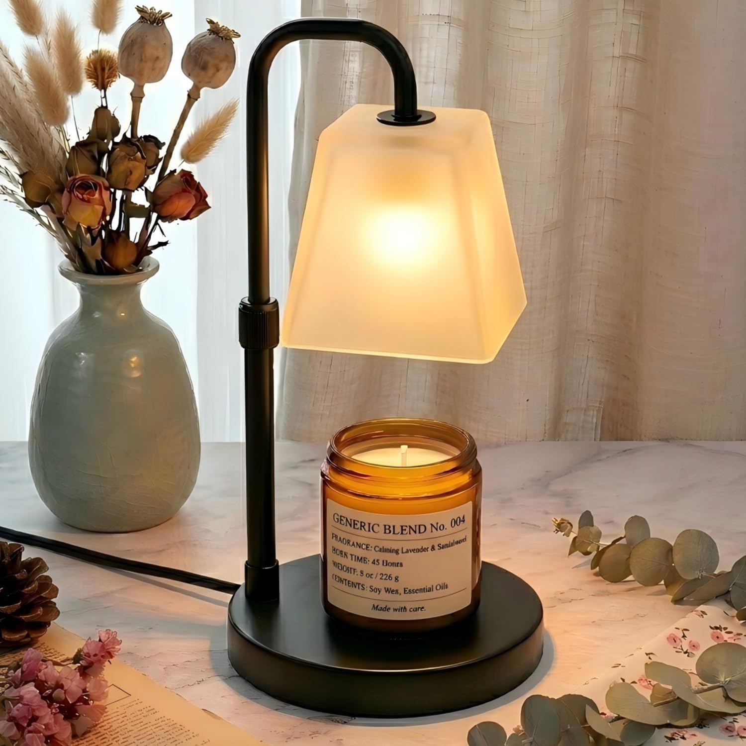 JIMEI Candle Warmer Lamp with Timer, Black