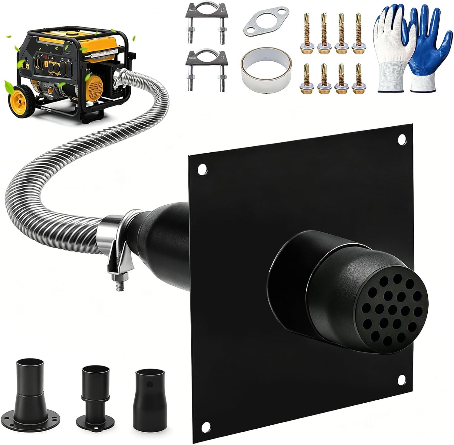 Portable Generator Exhaust Extension Silencer Kit