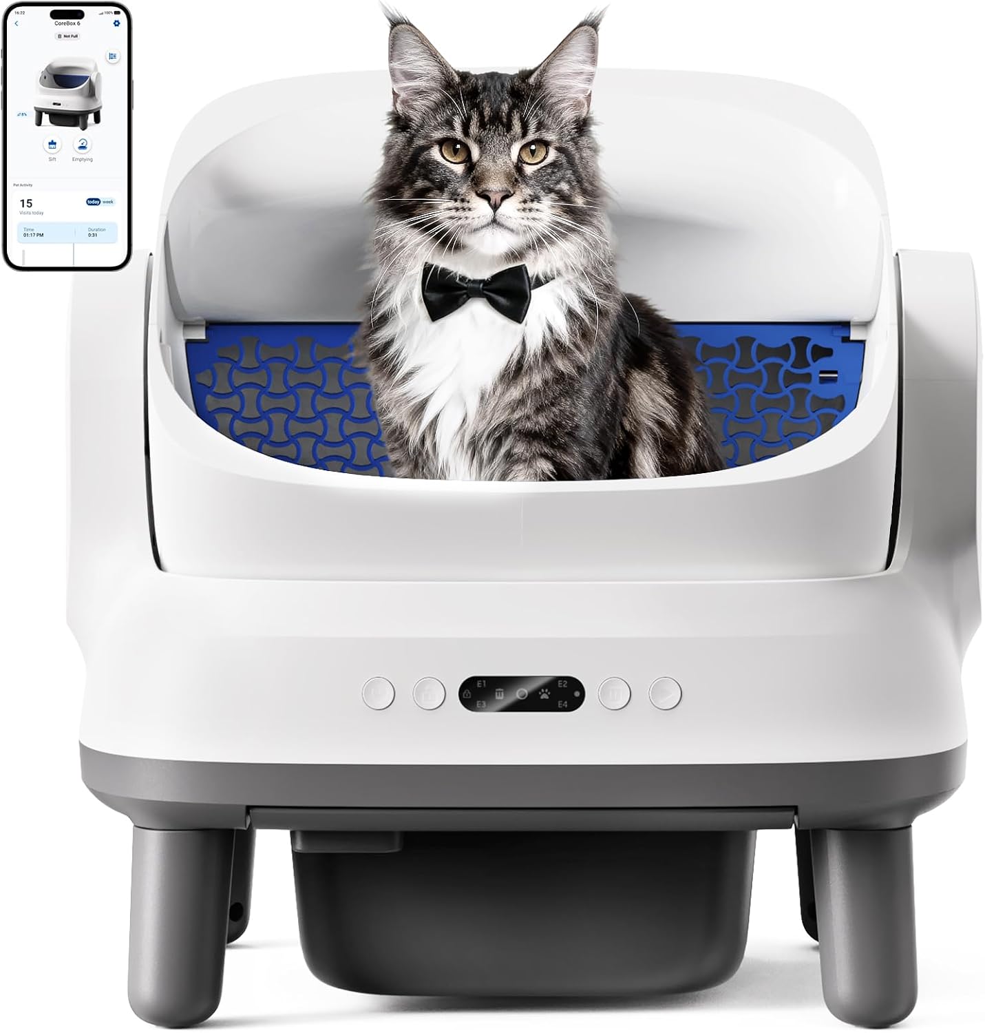 Happypaw Self Cleaning Cat Litter Box, App Ctrl
